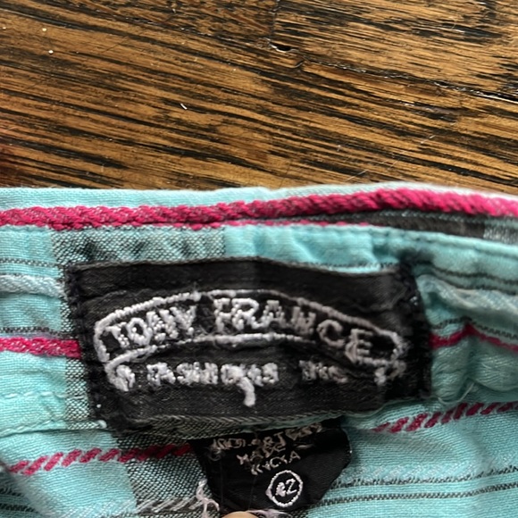 Vintage 1980s/90s Tony France fashions cotton madras button front top - women’s? - Picture 2 of 8